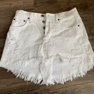 Carmar Denim White Skirt